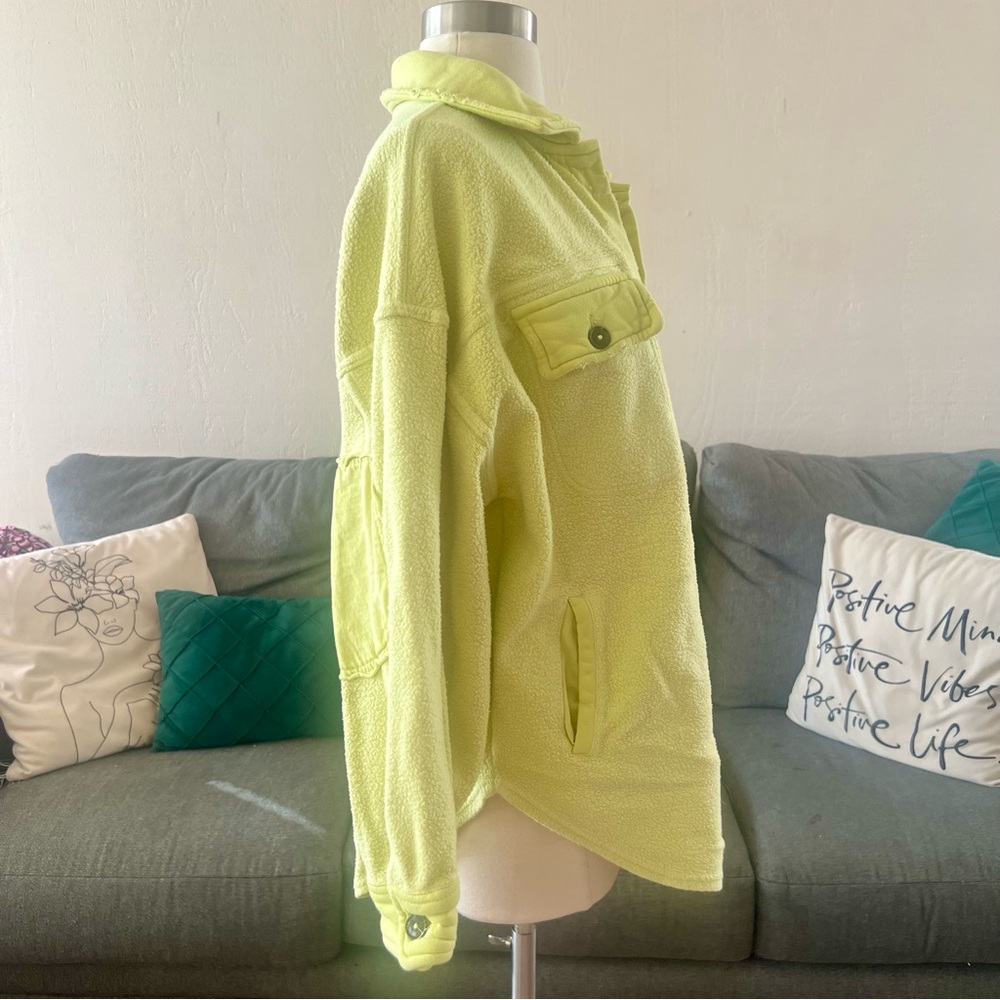 Free People Lime Ruby Shacket - image 6